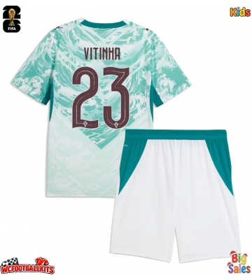 Portugal Vitinha #23 Replica Away Stadium Kit for Kids World Cup 2026 Short Sleeve (+ pants)